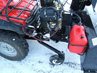 Honda atv snow thrower #4