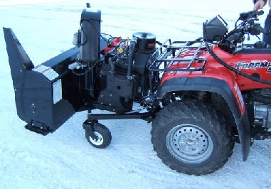 Honda atv snow thrower #6