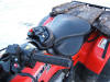 ATV snowblower control saddle