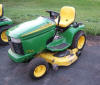 GT 245 John Deere garden tractor with a 48 inch mower deck