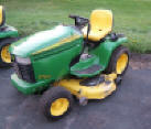 John Deere GT 245 garden tractor with a 48 inch mower deck