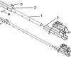 Subframe extension for the 4 wheeler snow thrower