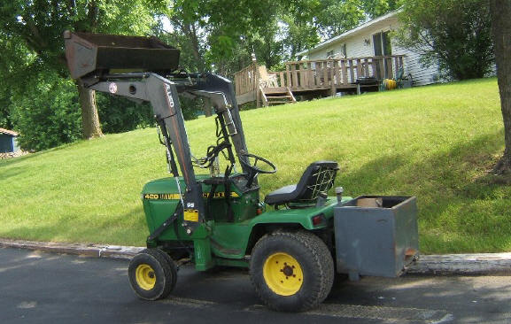 John deere 420 garden tractor for sale best sale