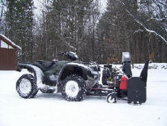 Honda atv with snowblower #5