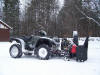 ATV Snowblower on a Honda ATV