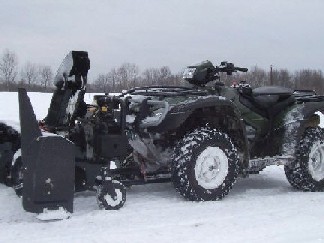 Honda atv with snowblower #3