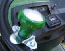 Steering wheel spinner knob - green