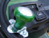 riding lawn mower steering wheel knob - green