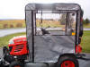 Kubota BX 1850 with universal tractor cab mounted