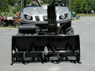 Utility vehicle snow blower