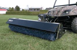 Utility vehicle broom-power broom