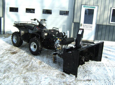 versatile model UTV ATV snow blower with extension and 35 hp