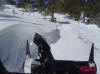 View from the inside of the windshield - ATV blower