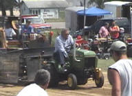 Garden Tractor pull - John Deere 332 powered by a 20 HP Yanmar diesel engine
