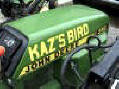 Modified John Deere 318 garden tractor nicknamed The Bird